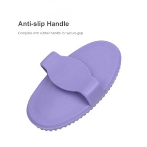 Tamaño de La Palma Goma Pet Hair Grooming <span class=keywords><strong>Curry</strong></span> Horse Comb Masaje Cepillo de ducha para perros y gatos - Product Image 6