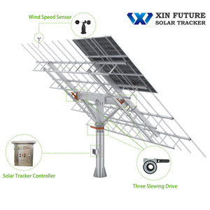 Seguidor <span class=keywords><strong>Solar</strong></span> XinFuture de 10KW de Doble Eje con Controlador de Tiempo, Galvanizado en Caliente, Vida Útil de Diseño de Más de 25 Años - Product Image 2
