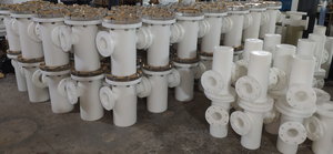 एएनएसआई 150LB CPVC + एफआरपी यू प्रकार टोकरी झरनी आरएफ/एफएफ निकला हुआ किनारा PTFE पेंच - Product Image 6