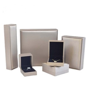 Wholesale Custom logo Pu Leather Cheap Jewelry Box Ring <b>Earring</b> Pendant Necklace Chain Stock Available Packaging <b>Boxes</b> - Product Image 4