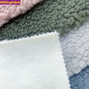 100% Polyester Màu Rắn Vòng Tròn Đồng Bằng Sợi Dệt Kim Terry Cực Vải Teddy Nhung Vải Nhung Cho Đồ Nội Thất - Product Image 5