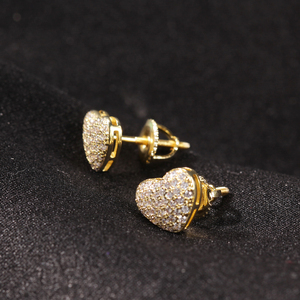Boucles <span class=keywords><strong>d</strong></span>'oreilles UWIN S925, petites boucles <span class=keywords><strong>d</strong></span>'oreilles en forme de cœur, boucles <span class=keywords><strong>d</strong></span>'oreilles en CZ, vente en gros, prêtes à être expédiées, bijoux en <span class=keywords><strong>argent</strong></span> sterling 925 - Product Image 3