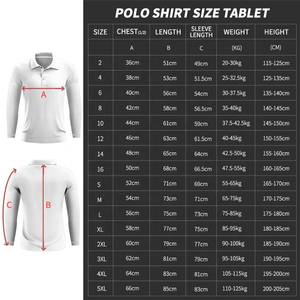<b>Men</b> <b>Long</b> <b>Sleeve</b> <b>Polo</b> <b>Shirt</b> Quick Dry Breathable Button Collar Printed Sport Casual Tee OEM Custom - Product Image 3