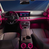 Lumière ambiante LED pour voiture, 8 pièces, 64 couleurs, lampe d'ambiance pour Mercedes-Benz Classe E W213 2016-2023