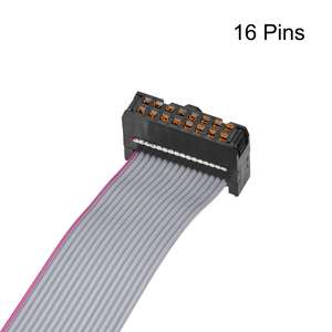 Uxcell Copper IDC Wire Flat Ribbon Cable 16-Pin 2.54mm Pitch 50cm Pink FFC FPC Connector - Product Image 4