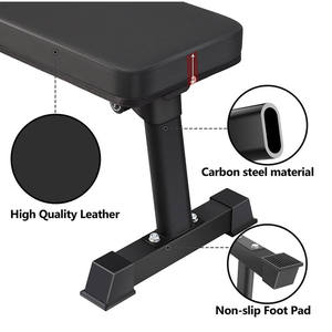 Banco plano multifunción ajustable con almacenamiento para el hogar o comercial <span class=keywords><strong>Fitness</strong></span> mancuernas equipo de ejercicio - Product Image 2