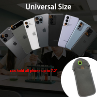 Étui de téléphone portable anti-caméra à aimant, faible MOQ, sac de sécurité pour téléphone portable en néoprène verrouillable pour l'école, avec broche cachée