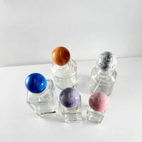 Offre Spéciale – Bouchon de flacon de parfum en plastique transparent marbré de 15 mm avec sérigraphie pour forme personnalisée – En stock