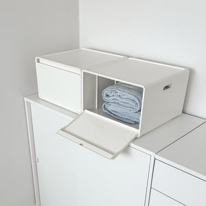 Boîte de rangement Plafarm Souffle JWPL0018, type ABCDD, armoire modulaire en ABS et acier, empilable, organisation de la maison et du bureau, multi-tiroirs - Product Image 5