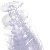 Vente en gros de présentoir à tours de macarons en plastique jetables à 10 niveaux pour fête, mariage, événement spécial, sushi, nouilles, gelée, sandwich