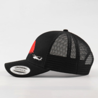Gorra Trucker Clásica de 6 Paneles al por Mayor, Gorra de Malla con Logotipo Bordado Personalizado, Gorra de Béisbol Negra Unisex para Deportes al Aire Libre, Gorra Deportiva Estilo USA