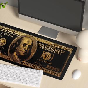 Tapis de souris de jeu XXL personnalisé avec design dollar, antidérapant, résistant à l'eau, en caoutchouc, pour <span class=keywords><strong>clavier</strong></span>, PC, ordinateur portable, bureau - Product Image 5
