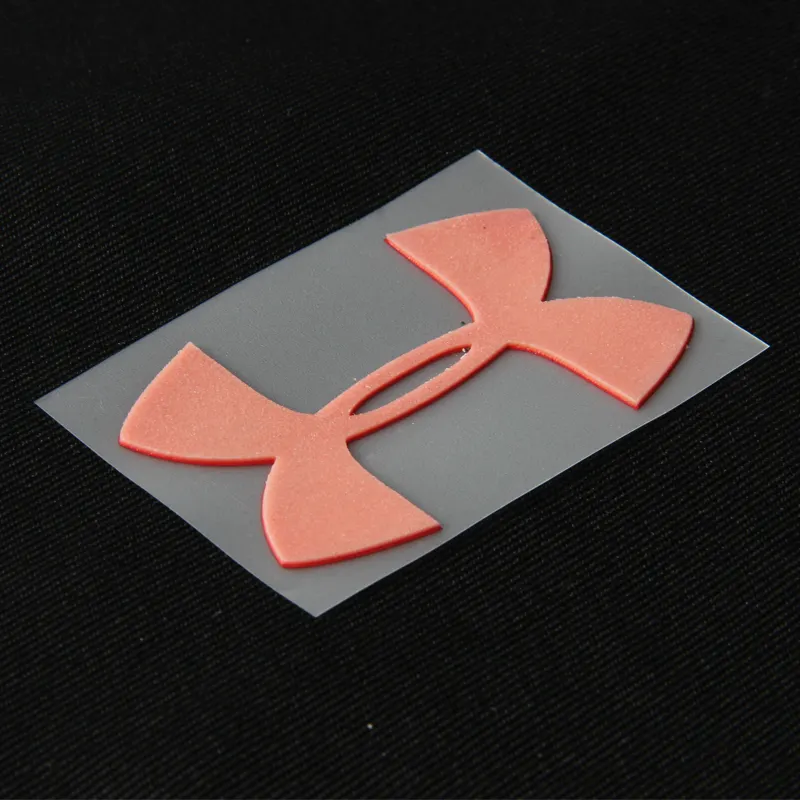 Impressão personalizada de logotipo 3d, etiqueta de impressão de transferência de calor em silicone para roupas de vestuário, transferência térmica diy, ferro quente, adesivo