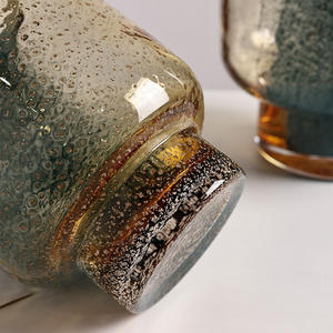 Modern Luxury Colored <b>Glass</b> Flower Vase Set Stylish Hydroponic Flower Vase Tabletop <b>Glass</b> Decorative - Product Image 4