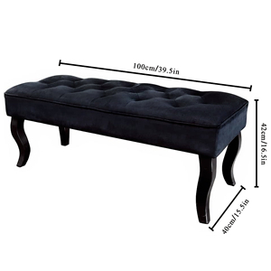Chúng Tôi Miễn Phí Vận Chuyển Nhung Tufted Lưu Trữ Ottoman Băng Ghế Dự Bị Cho Phòng Ngủ Lối Chơi Đàn Piano - Product Image 3