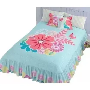 Juego de Edredón Bety King, Tamaño King, Floral, 4 Piezas, Estilo Princesa, Ropa de Cama para Toda Temporada - Product Image 1
