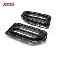 Grille de calandre avant en fibre de carbone sèche XTREME style MP pour BMW M2 G87, grille centrale supérieure du radiateur