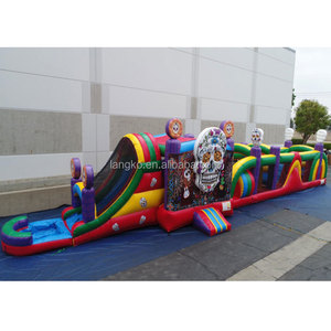 Carrera de obstáculos inflable para adultos Juego de carrera de obstáculos inflable barato Carrera de obstáculos inflable - Product Image 1