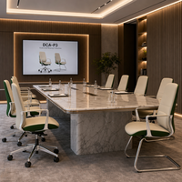 Chaise de bureau de direction ergonomique à dossier haut en cuir, pivotante, réglable en hauteur, avec support lombaire et appui-tête pour bureau de direction
