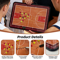 Tableau d'entraînement de basket-ball portable, tableau tactique magnétique double face pour l'analyse des stratégies de jeu