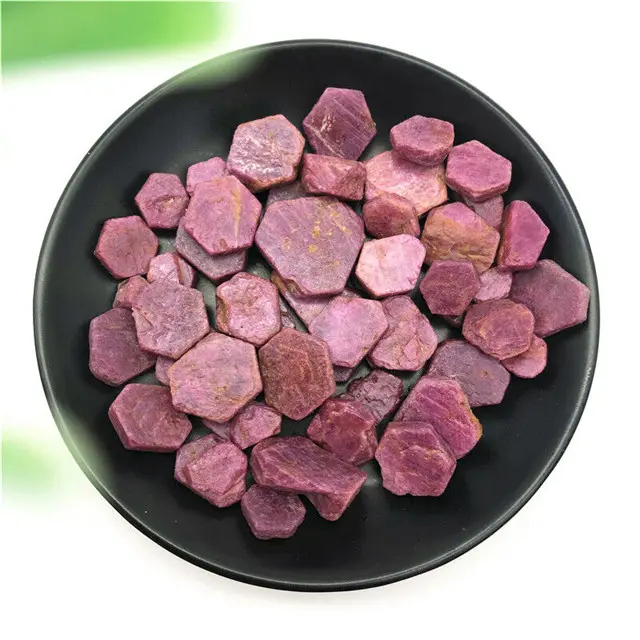Großhandel Echt Korund Natürlichen Roten Rubin Grobe Edelsteine Probe Mineral Healing Steine Natürliche Steine und Mineralien