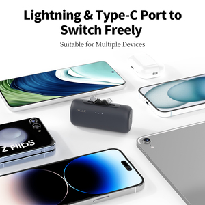 <span class=keywords><strong>Mini</strong></span> banque d'alimentation à deux prises arrière 5000mAh 15W <span class=keywords><strong>chargeur</strong></span> Portable multifonctionnel à charge rapide pour <span class=keywords><strong>iPhone</strong></span> 11 <span class=keywords><strong>12</strong></span> 13 14 15 16 Pro Max - Product Image 6