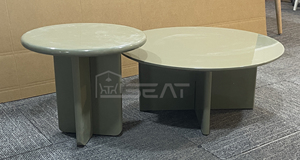 Tavolo da Pranzo in Legno Laccato di Qualità Tradizionale con Bordi Affusolati, Facile Montaggio, Design Nordico, Promozione per Uso Domestico o Alberghiero - Product Image 3