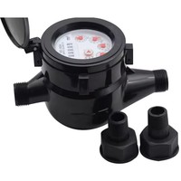 Compteur d'eau bon marché de haute qualité boîtier en plastique ABS Dn15-50 compteur d'eau froide verticale humide à la maison