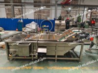 VBJX Geoptimaliseerde Industriële CE-gecertificeerde Voedselverwerkingslijn Vloeibare Groente-Bubbelwas-Wasmachine