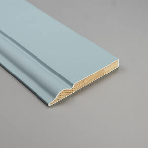 Apprêt blanc peint étanche <span class=keywords><strong>en</strong></span> <span class=keywords><strong>bois</strong></span> massif moderne décoration intérieure bande plinthe - Product Image 2