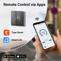Thermostat hydronique intelligent Beok TGR85 Zigbee avec rétroéclairage, détection d'ouverture de fenêtre et passerelle Tuya 3A