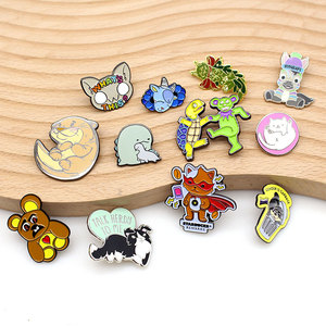 कस्टम डिज़ाइन चिबी कवाई जापान एनीमे स्मारिका ब्रोच लैपल पिन बैज मेटल प्यारा कार्टून चरित्र रैंडम लॉट इनेमल पिन - Product Image 4