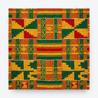 Serviette de cuisine ethnique Kente Rhythm, style africain occidental, en coton, pour une décoration vibrante