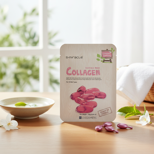Mascarilla Facial Reafirmante con Esencia de Colágeno Herbal S+MIRACLE, Cuidado Diario Calmante para la Piel, Cosmético Coreano K-beauty 25g, Para Todo Tipo de Piel - Product Image 3