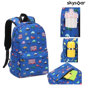 Zaino per Bambini Personalizzato con Cartoni Animati, per <span class=keywords><strong>Asilo</strong></span> e Scuola Materna, Carino Zaino Blu a Forma di Auto per Bambini e Bambine - Product Image 3