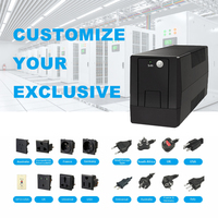 UPS Interactivo Monofásico de 650VA 360W, 220V 230V, AVR, con Batería de Respaldo para Computadora, Laptop, Router WiFi, CCTV
