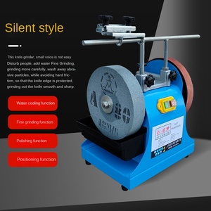 Affûteur de couteaux électrique domestique de 8 pouces, refroidi par eau, à faible vitesse, avec meule humide et polisseuse – Essentiels de cuisine - Product Image 1