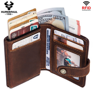 HUMERPAUL Unisex Fashion Purse Minimalist Aluminum Rfid Wallet Pop up <strong>Credit</strong> <strong>Card</strong> Leather Custom <strong>Metal</strong> Id Automatic <strong>Card</strong> <strong>Holders</strong> - Product Image 4