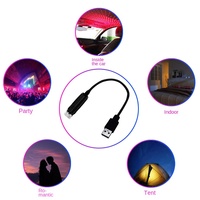 Nouvelle lumière décorative USB pour voiture, lumière de toit, 5V, projection laser de rêve, lumière d'ambiance pour voitures