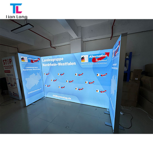 บูธแสดงสินค้าแบบพกพาขนาด 10x10 ฟุต ผ้าสองด้านพร้อมระบบเปลี่ยนกราฟิกอย่างรวดเร็ว - Product Image 5
