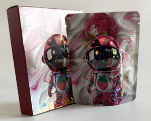 Venta caliente 3,5G 7g 14g 1lb Mylar Bag con Box Set Custom 3,5 Exotic Mylar Bag con caja de embalaje Holograma en stock con <span class=keywords><strong>mi</strong></span> logotipo - Product Image 6