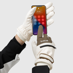 Cadeau de Noël thermique <span class=keywords><strong>hiver</strong></span> <span class=keywords><strong>froid</strong></span> main porte des <span class=keywords><strong>gants</strong></span> temps extrême neige <span class=keywords><strong>gants</strong></span> de ski - Product Image 3