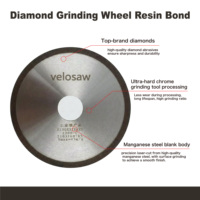 Meule diamantée Velosaw à liant résineux, outil abrasif pour la découpe de métaux-céramiques et de céramiques pures, pour machine à meuler