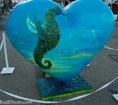 Escultura de Resina Pulida para Exteriores, Estatua <span class=keywords><strong>en</strong></span> Forma de <span class=keywords><strong>Corazón</strong></span> de Fibra de Vidrio - Product Image 5