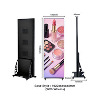 Pantalla LED para Interiores, Video Wall LED, Pantalla LED de Pared, Pantalla LED Tipo Póster, Control por USB y WiFi, Panel LED de Pie para Interiores, Anuncios Digitales
