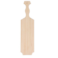 Pagaie de fraternité grecque en bois de pin brut de 18 pouces - Pagaies en bois massif