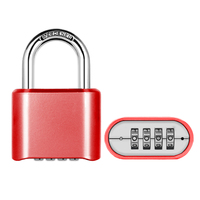 XMM-8083 gros haute qualité 4 chiffres combinaison cadenas en alliage de Zinc laiton couleur acier manille bas mot de passe verrouillage de sécurité