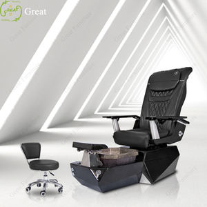 Nuevo proceso Gelatum Base High Back <span class=keywords><strong>Foot</strong></span> Spa Chair Electric Gold Beauty Shop Masaje Pedicura Silla con surf - Product Image 5