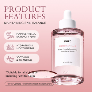 KOEC PDRN Centella Poremizing Fresh Serum Soothing Hydration for Oily Combination Skin Salmon DNA for Wrinkle Reduction - Product Image 2