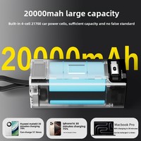 20000mAh Ultra Grande Capacité Power Bank 130W Super Rapide Charge Lumière de Secours Intégré USB pour Business Mobile Power Supply